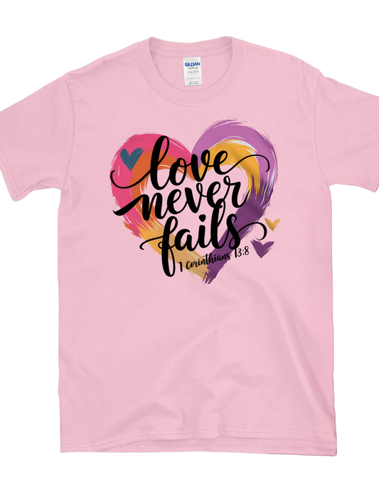 Love Never Fails – Tween Kingdom Tee