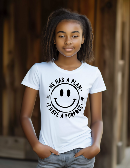 He Has a Plan – Tween Kingdom Tee
