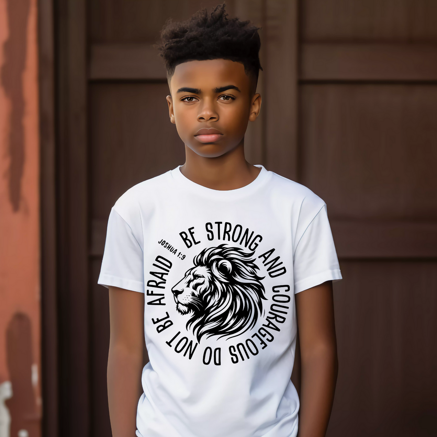 Be Strong & Courageous – Tween Kingdom Tee