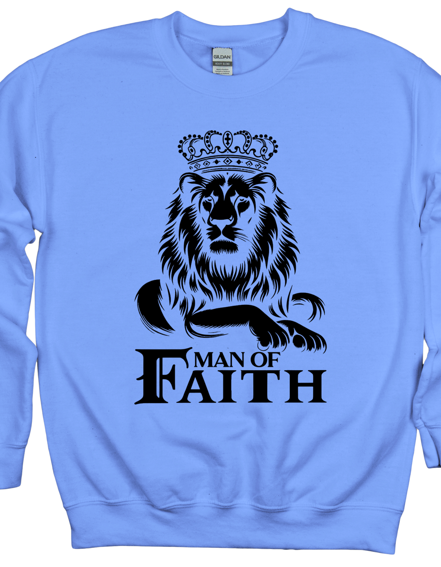 Man Of Faith Black Lion Sweatshirt