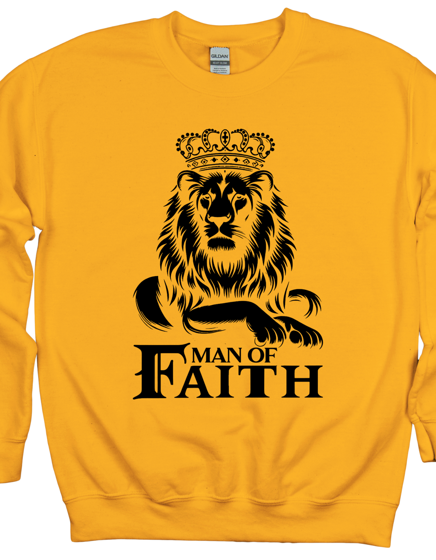 Man Of Faith Black Lion Sweatshirt