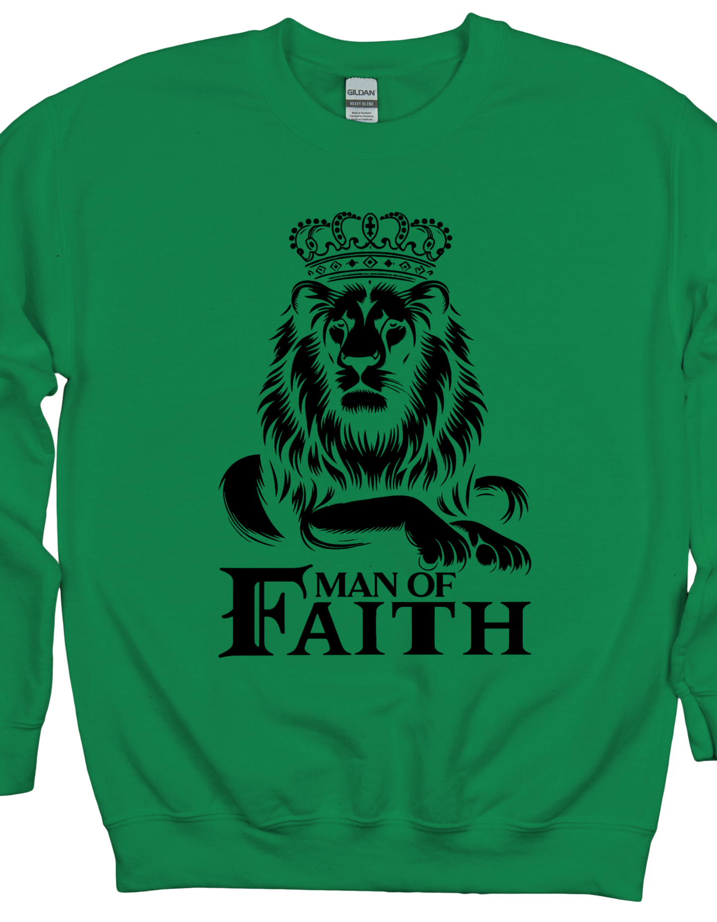 Man Of Faith Black Lion Sweatshirt