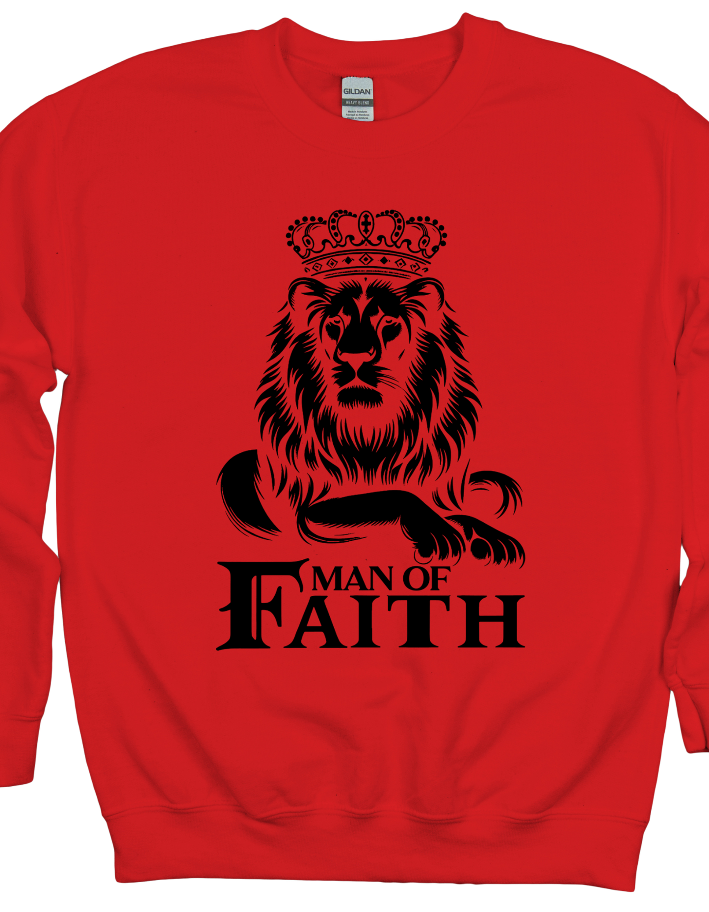Man Of Faith Black Lion Sweatshirt
