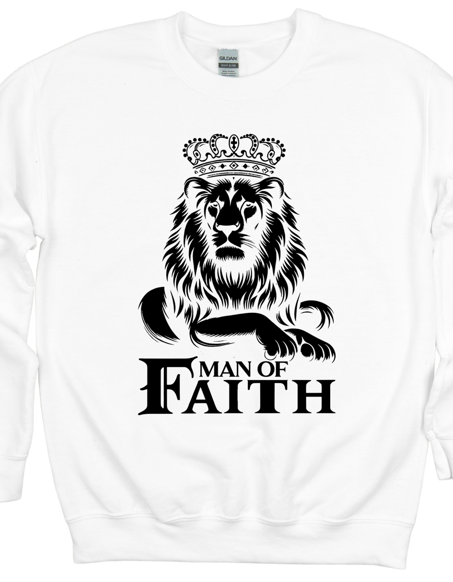 Man Of Faith Black Lion Sweatshirt