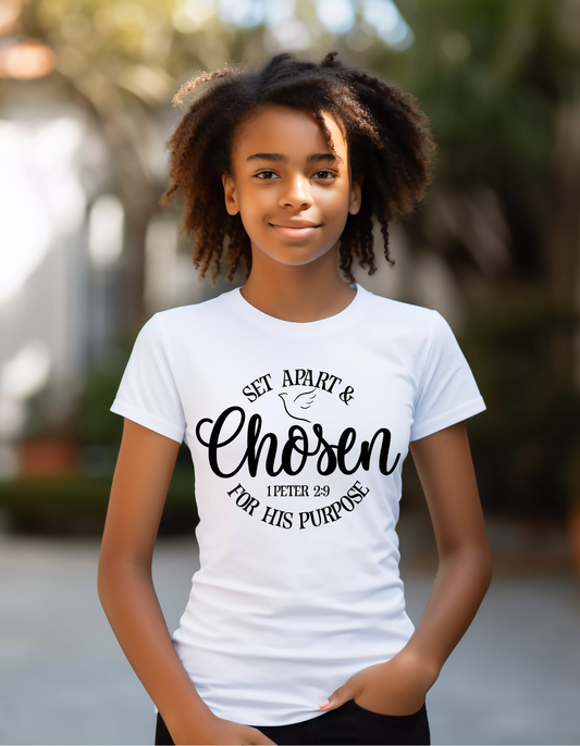 Set Apart & Chosen – Tween Kingdom Tee