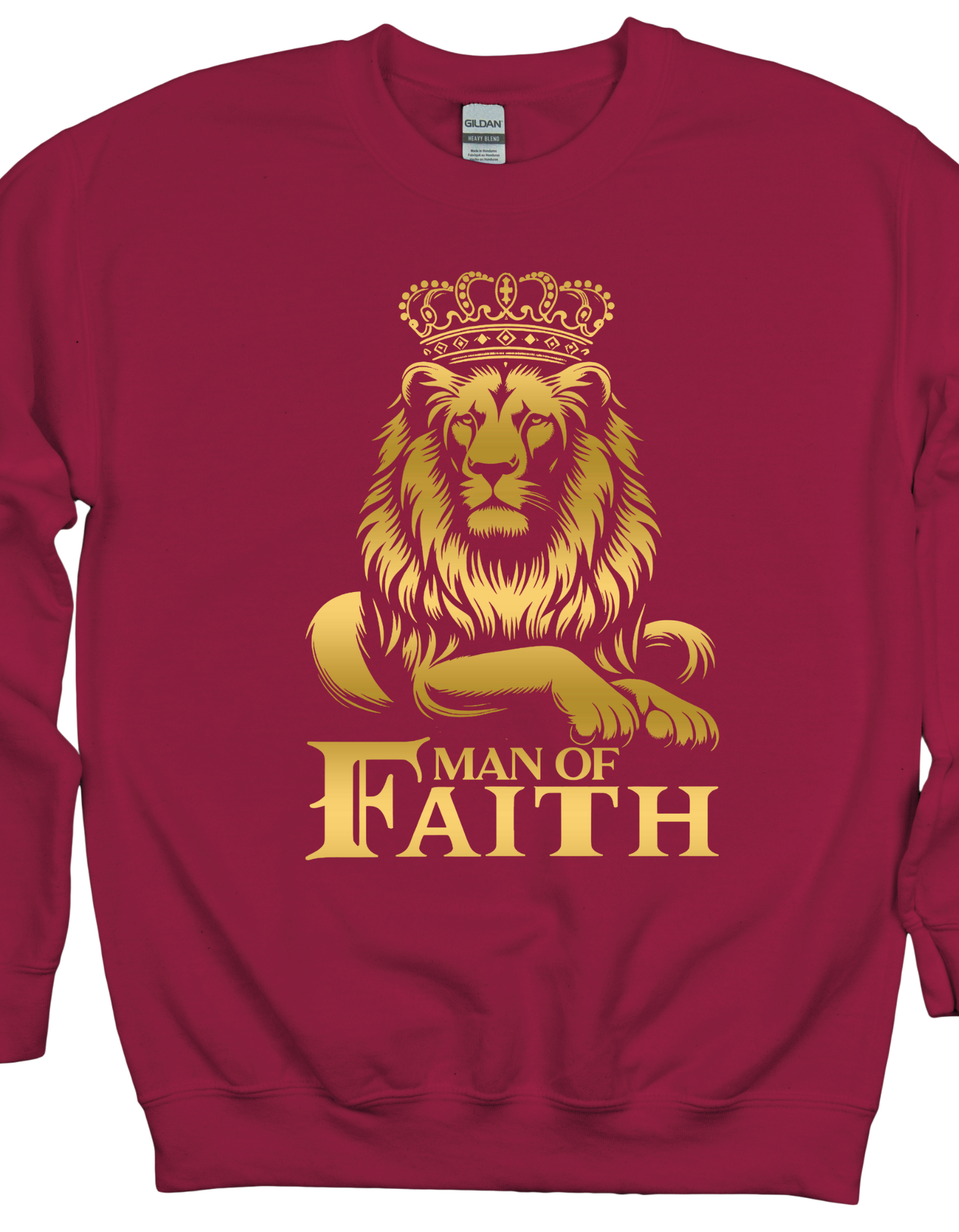 Man Of Faith Gold Lion Sweatshirt
