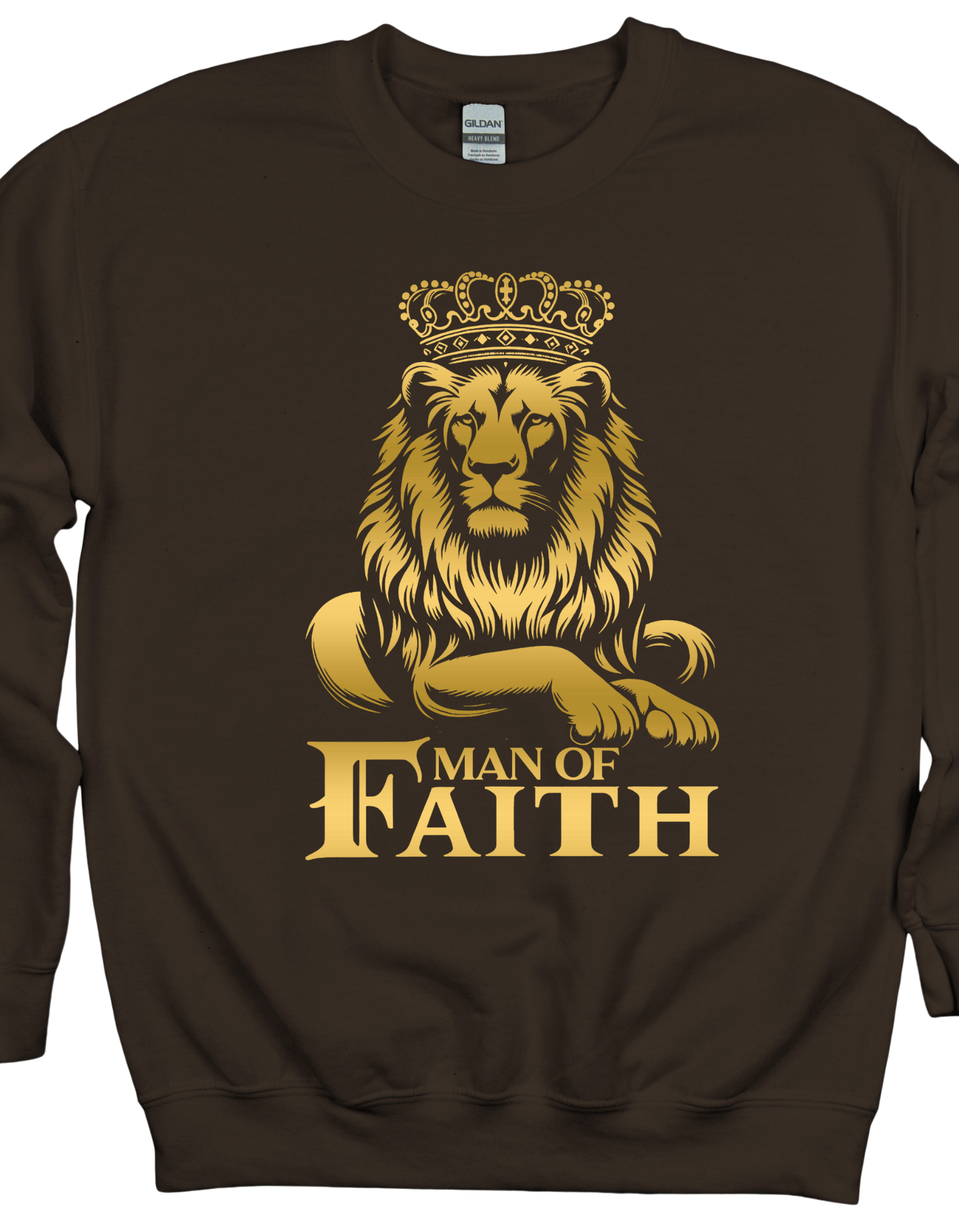 Man Of Faith Gold Lion Sweatshirt