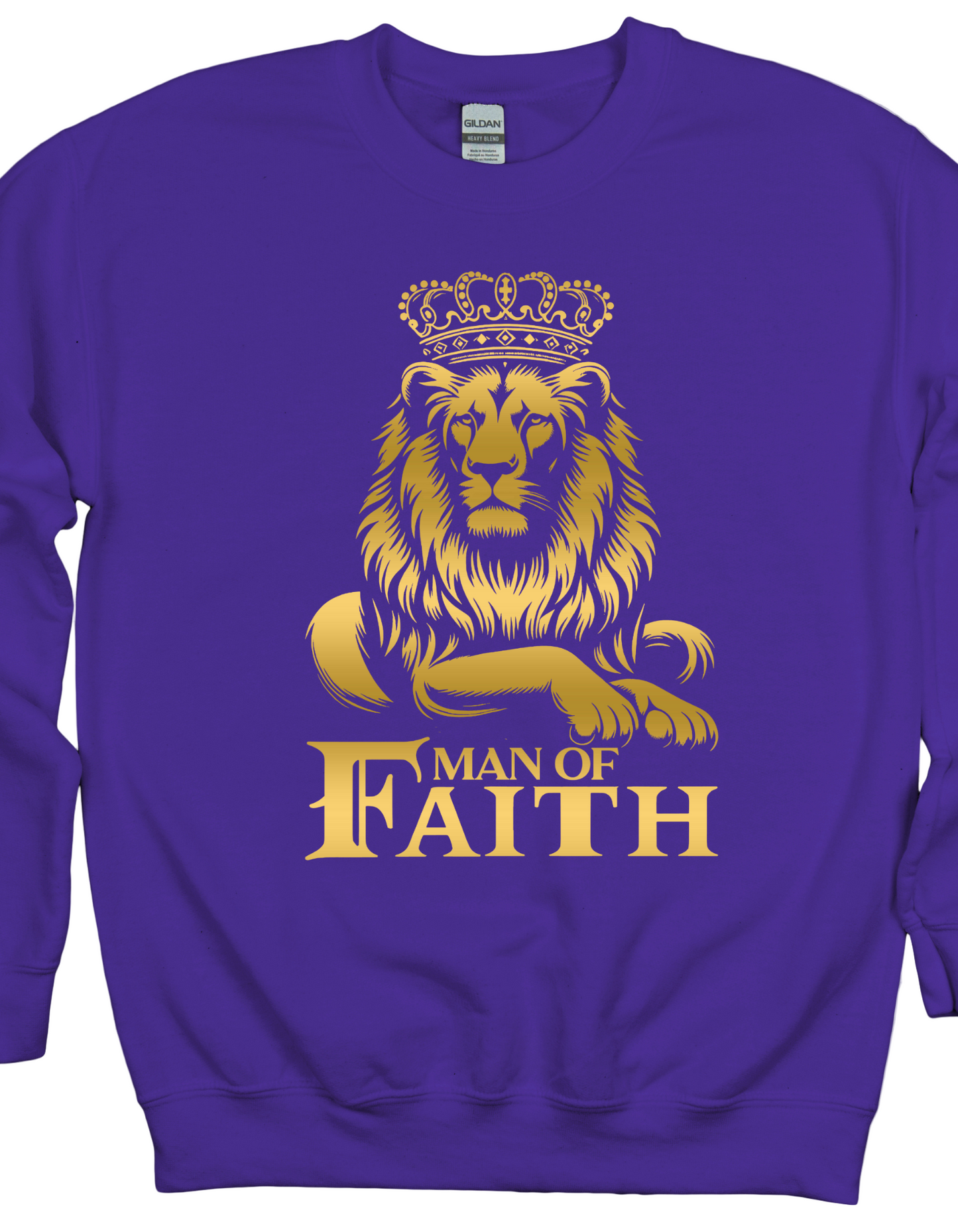 Man Of Faith Gold Lion Sweatshirt