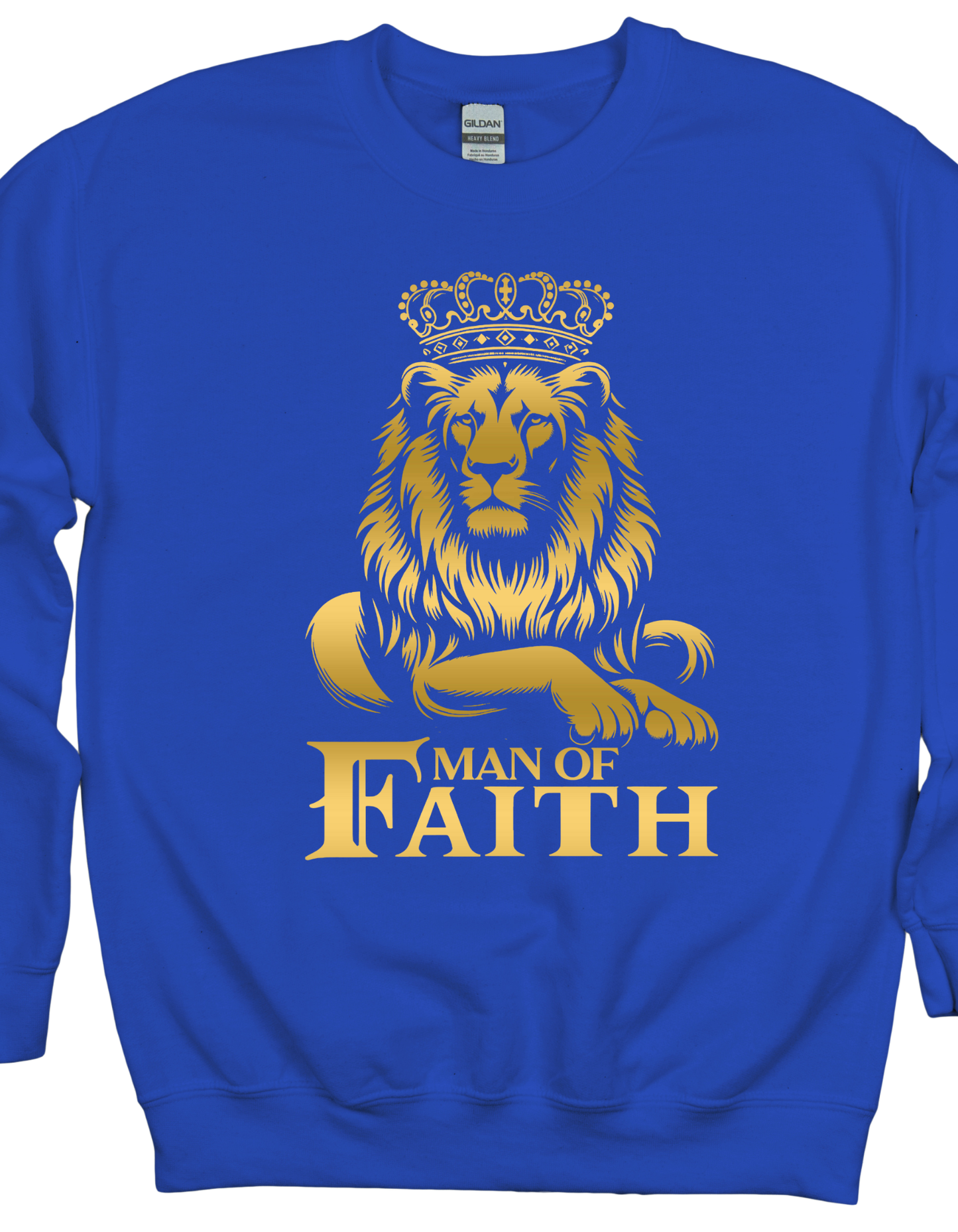 Man Of Faith Gold Lion Sweatshirt