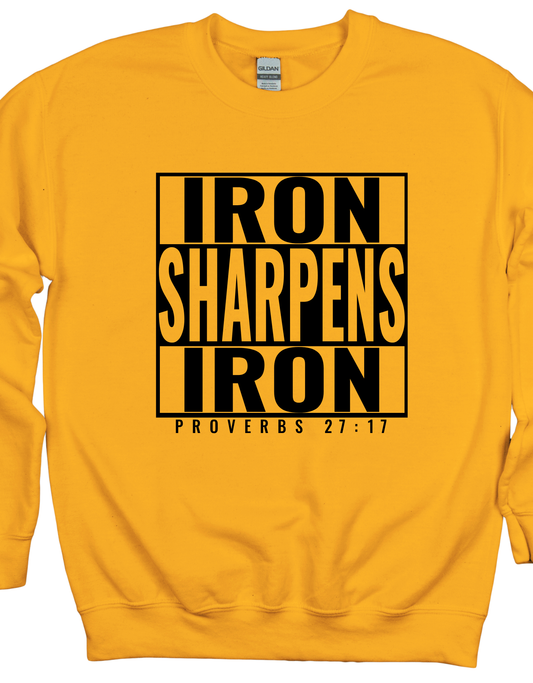 Iron Proverbs 27:17 Sweatshirt