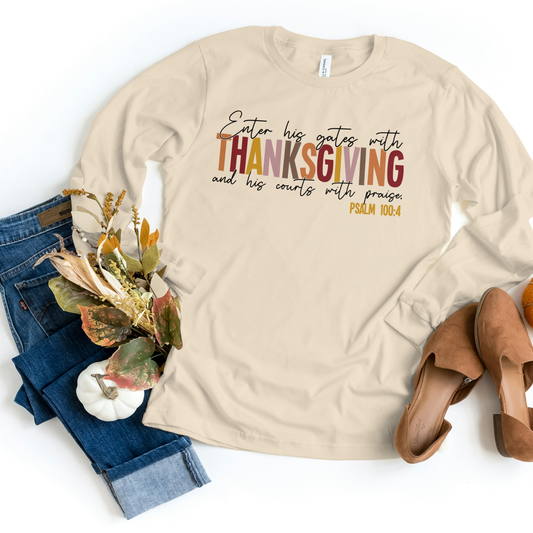 Psa.100:4 Thanksgiving Shirt